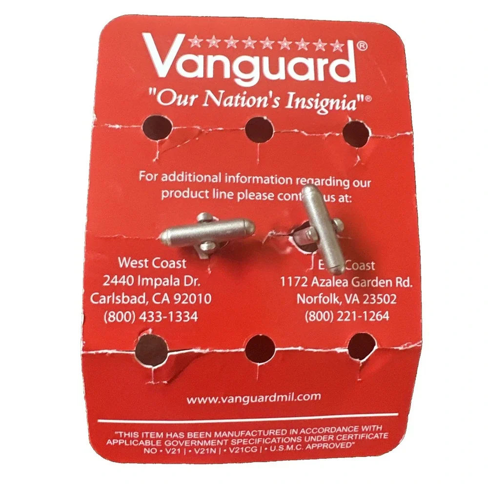 Vanguard Air Force Dress Mess Uniform Cufflinks, Silver, 5/8